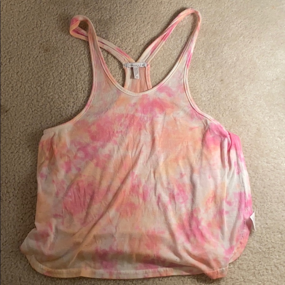 o’neill tye dye tank top